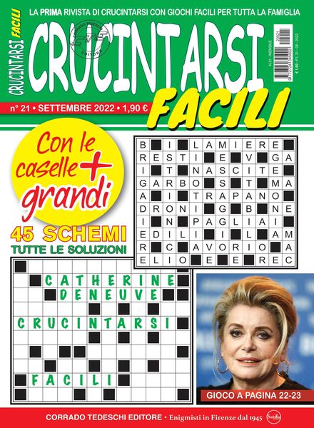 Crucintarsi Facili – agosto 2022