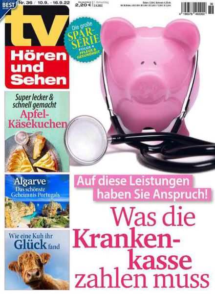 TV Horen und Sehen – 02 September 2022