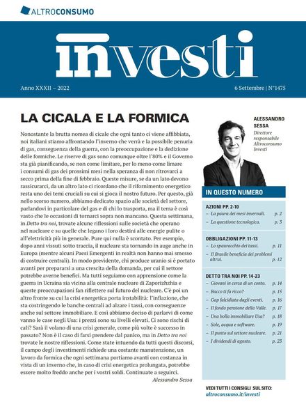 Altroconsumo Investi – 6 Settembre 2022