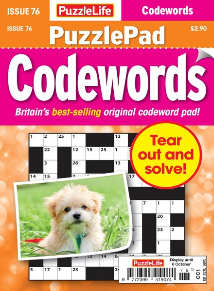 PuzzleLife PuzzlePad Codewords – 08 September 2022