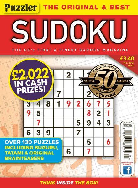 Puzzler Sudoku – September 2022