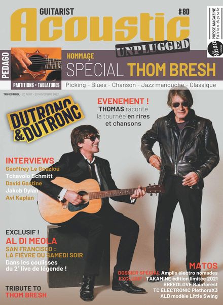 Guitarist Acoustic Unplugged – Septembre-Novembre 2022
