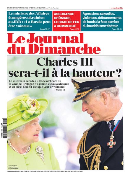 Le Journal du Dimanche – 11 septembre 2022