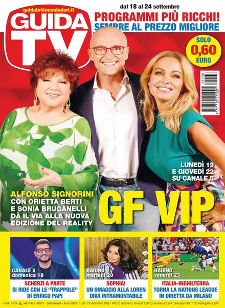 GuidaTV – 13 settembre 2022