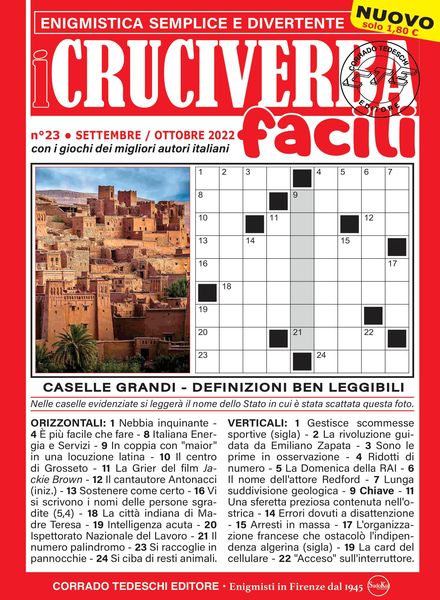 I Cruciverba Facili – ottobre 2022