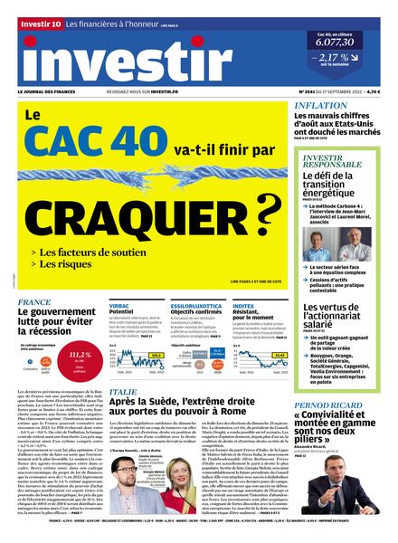 Investir – 17 Septembre 2022