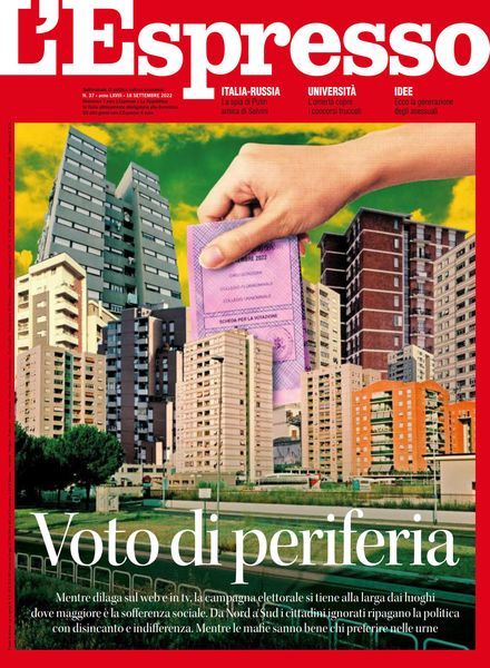 l’Espresso – 18 Settembre 2022