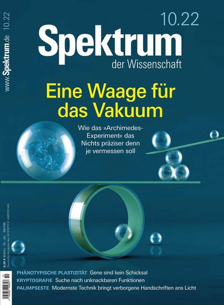 Spektrum der Wissenschaft – September 2022