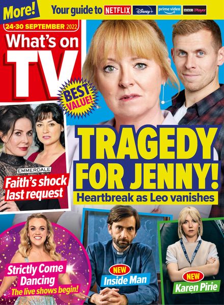 What’s on TV – 24 September 2022