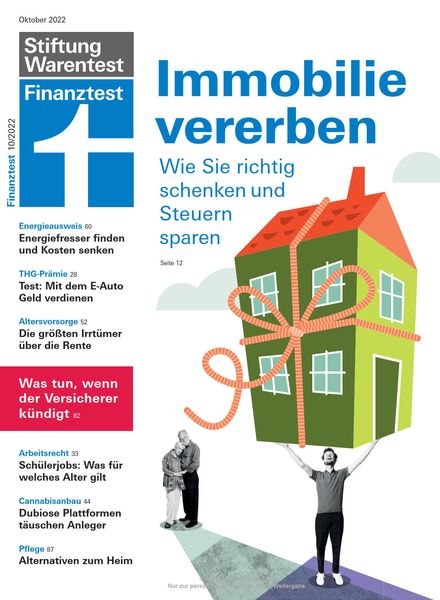 Stiftung Warentest Test Finanztest – Oktober 2022