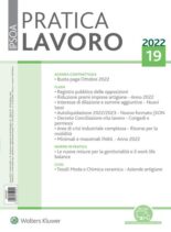 Pratica Lavoro – 1 Ottobre 2022