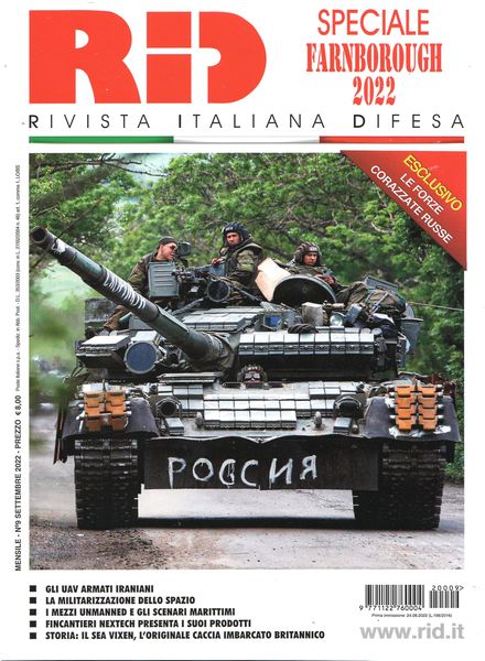 Rivista Italiana Difesa – Settembre 2022