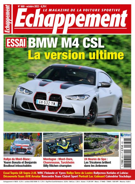 Echappement – Octobre 2022