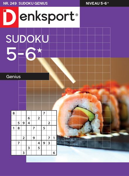 Denksport Sudoku 5-6 genius – 29 september 2022