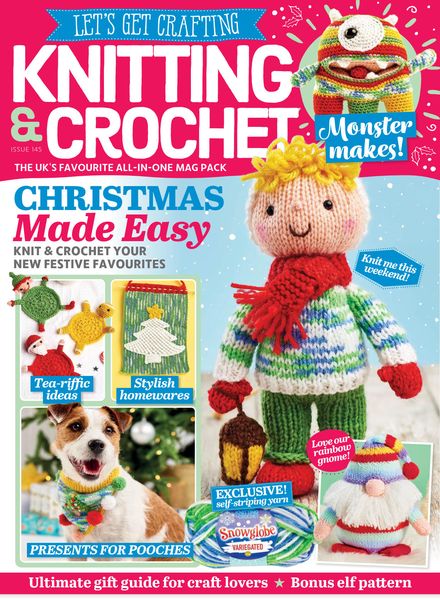Let’s Get Crafting Knitting & Crochet – Issue 145 – September 2022