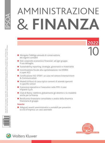 Amministrazione & Finanza – Ottobre 2022