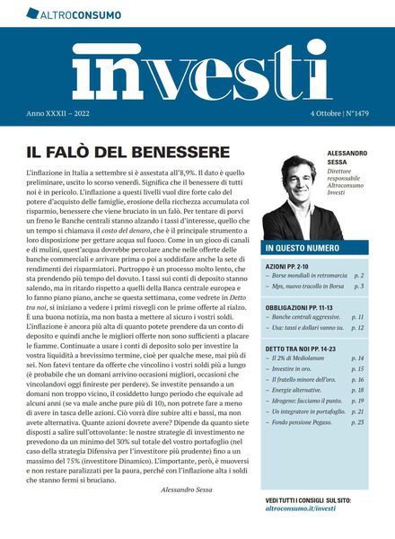 Altroconsumo Investi – 4 Ottobre 2022