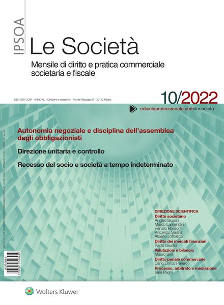 Le Societa – Ottobre 2022