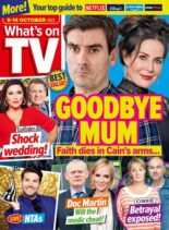 What’s on TV – 08 October 2022