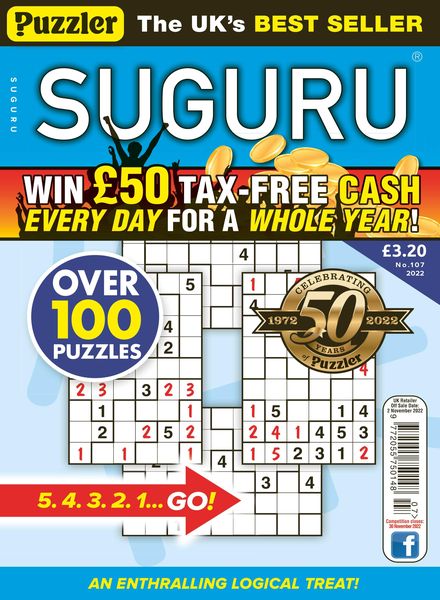 Puzzler Suguru – October 2022