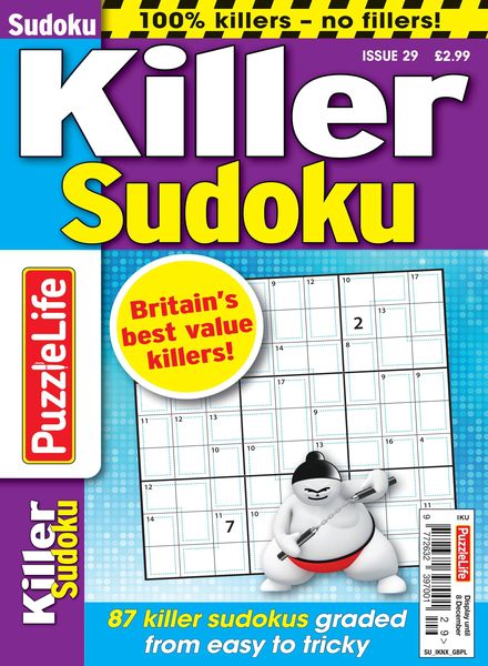 PuzzleLife Killer Sudoku – 13 October 2022