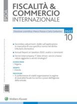 Fiscalita & Commercio Internazionale – Ottobre 2022
