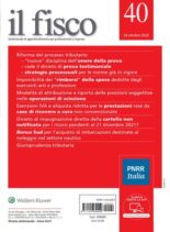 il fisco – 24 Ottobre 2022