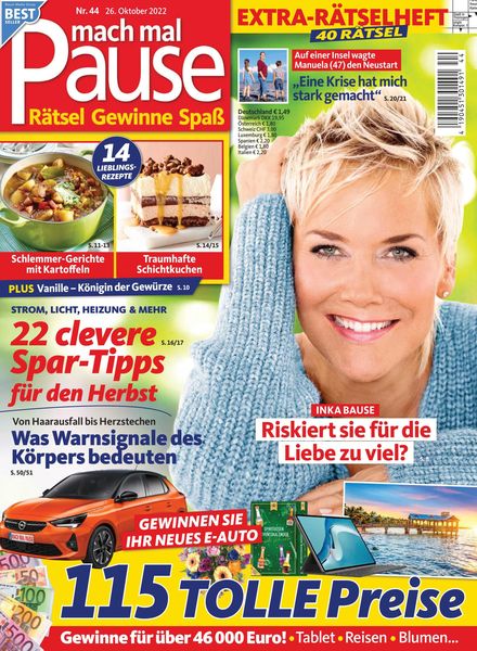Mach mal Pause – 26 Oktober 2022