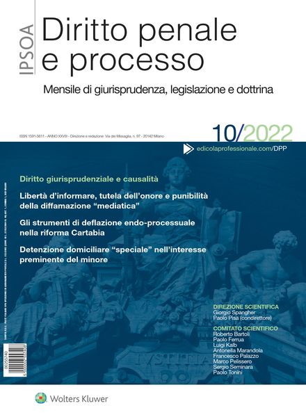 Diritto Penale e Processo – Ottobre 2022
