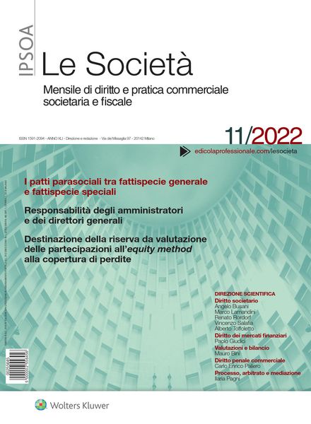 Le Societa – Novembre 2022