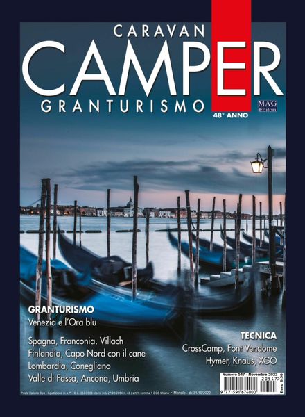 Caravan e Camper Granturismo – novembre 2022