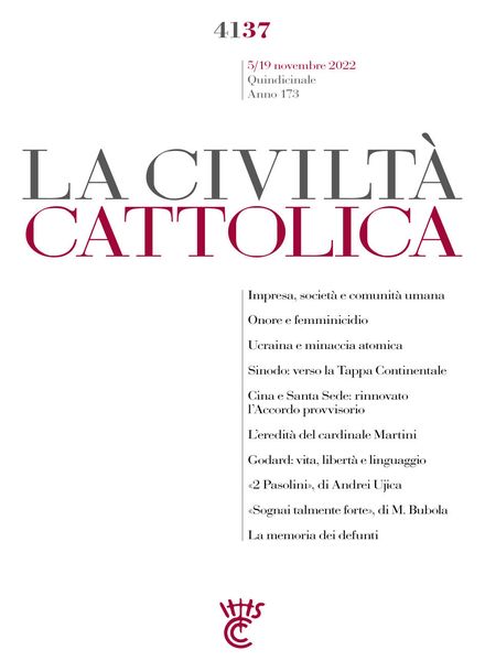 La Civilta Cattolica – 5 Novembre 2022