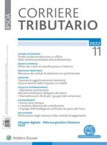 Corriere Tributario – Novembre 2022
