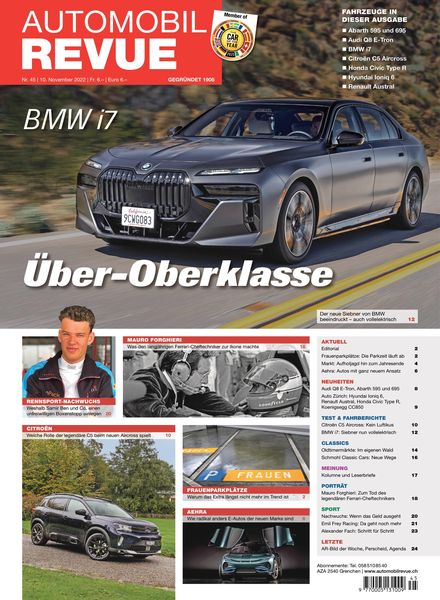 Automobil Revue – 10 November 2022