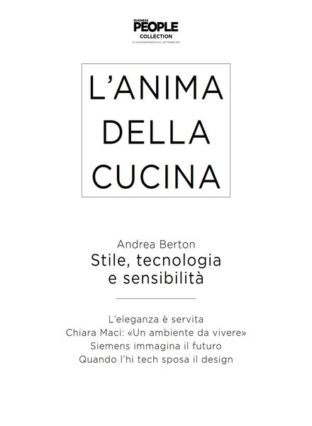 Business People – L’anima Della Cucina – Luglio 2021