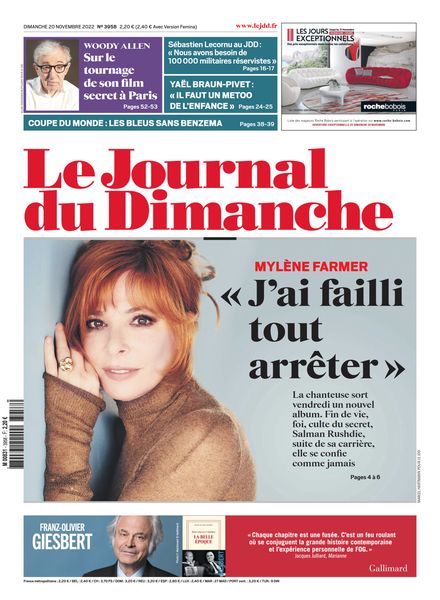 Le Journal du Dimanche – 20 novembre 2022