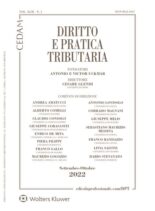Diritto e Pratica Tributaria – Settembre-Ottobre 2022
