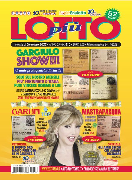 Lottopiu – Dicembre 2022