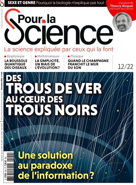 Pour la Science – Decembre 2022