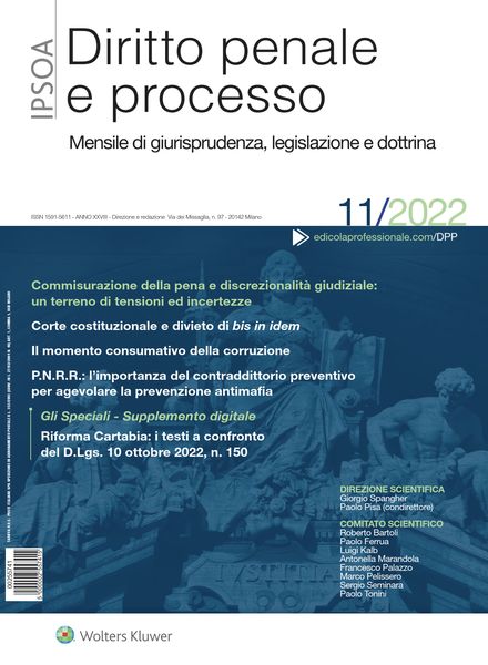 Diritto Penale e Processo – Novembre 2022