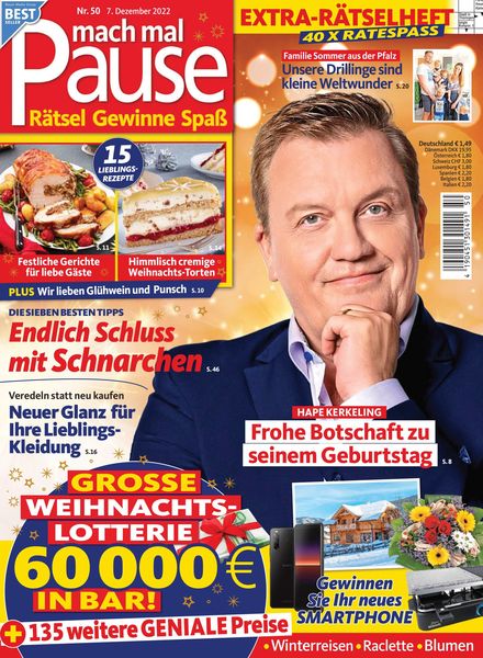 Mach mal Pause – 07 Dezember 2022