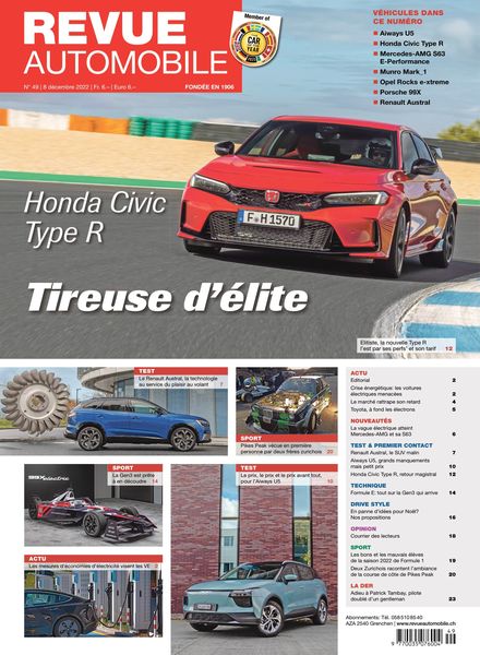 Revue Automobile – 08 decembre 2022