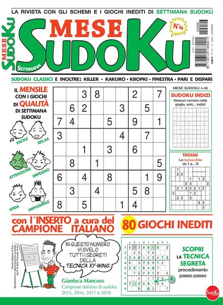 Settimana Sudoku Mese – 15 dicembre 2022
