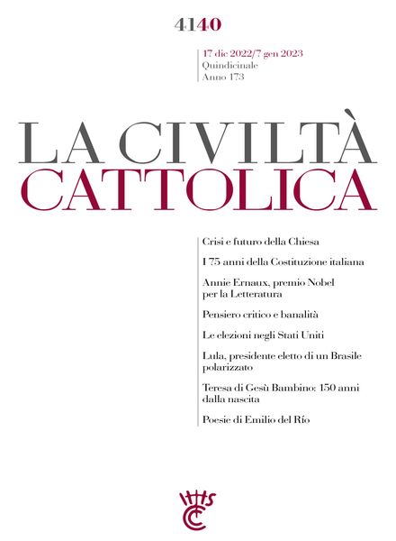 La Civilta Cattolica – 17 Dicembre 2022