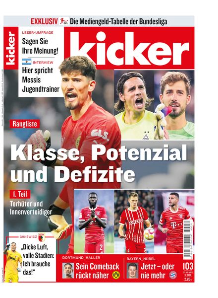 Kicker – 22 Dezember 2022