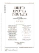 Diritto e Pratica Tributaria – Novembre-Dicembre 2022