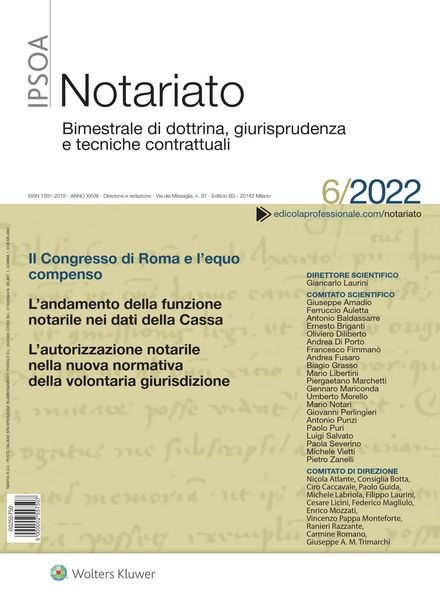 Notariato – Novembre-Dicembre 2022