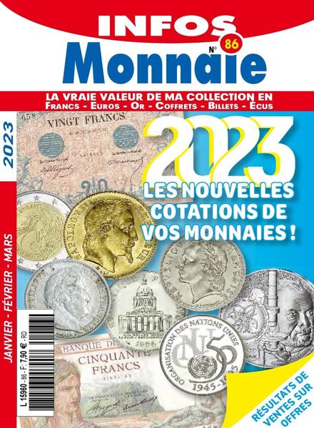 Infos Monnaie – janvier 2023
