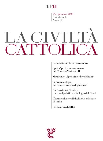 La Civilta Cattolica – 7 Gennaio 2023