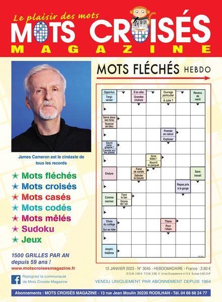 Mots Croises Magazine – 12 janvier 2023
